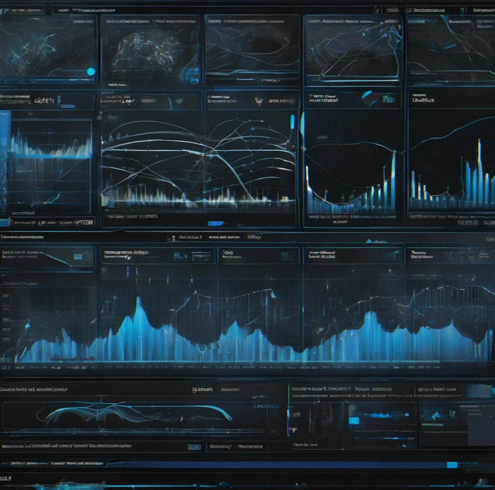 Training interface showing historical incident replay with timestamped signals, filtering decisions, and team actions annotated